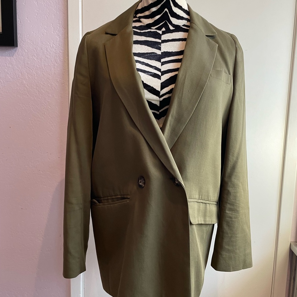 Madewell kale double-breasted Blazer